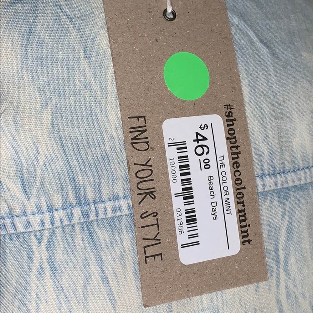 NWT! POL Denim Ombré Sleeveless Dress! - Picture 4 of 5
